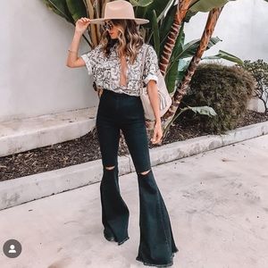 Vici Black Flare Jeans
